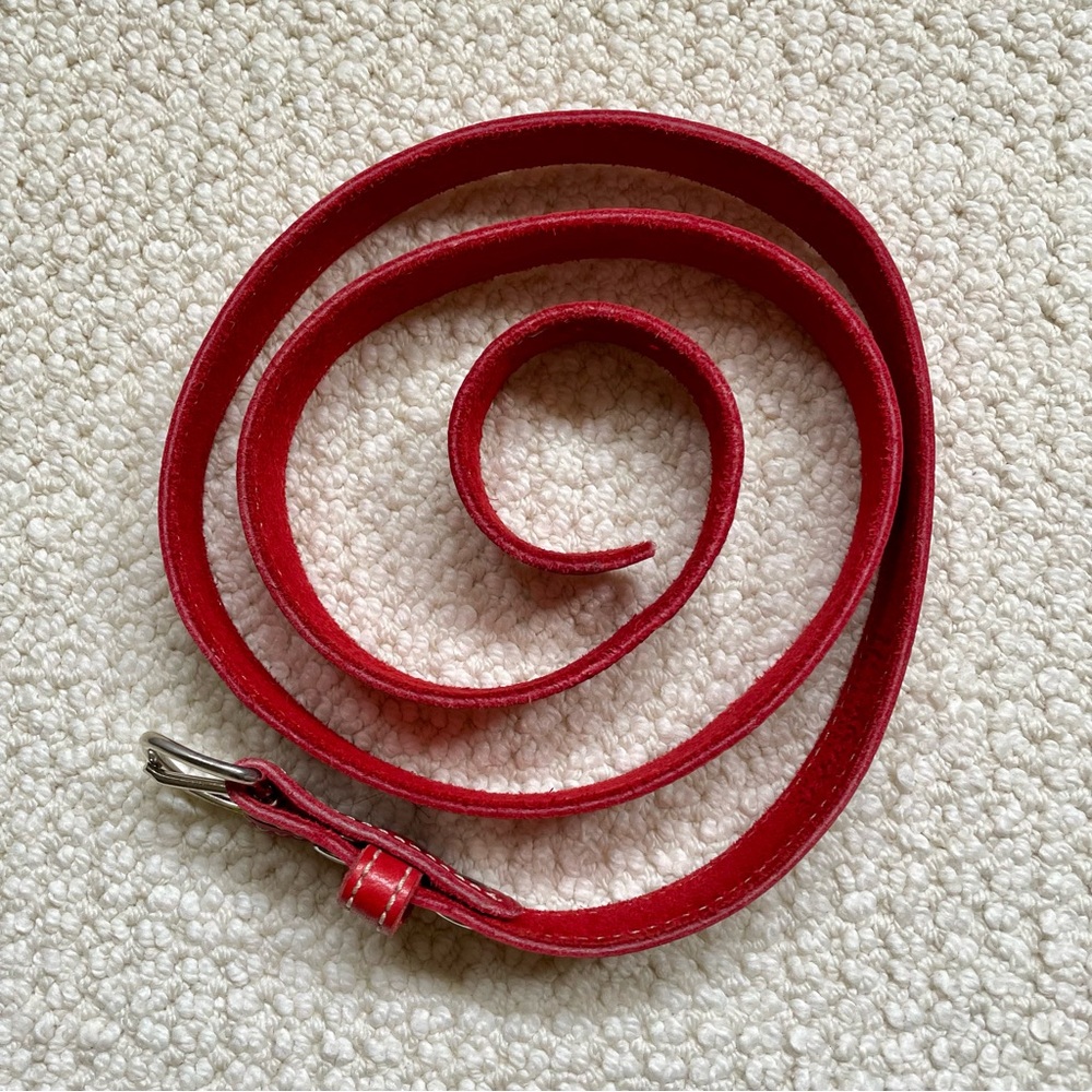 Hershberger’s Handmade Red Leather Belt